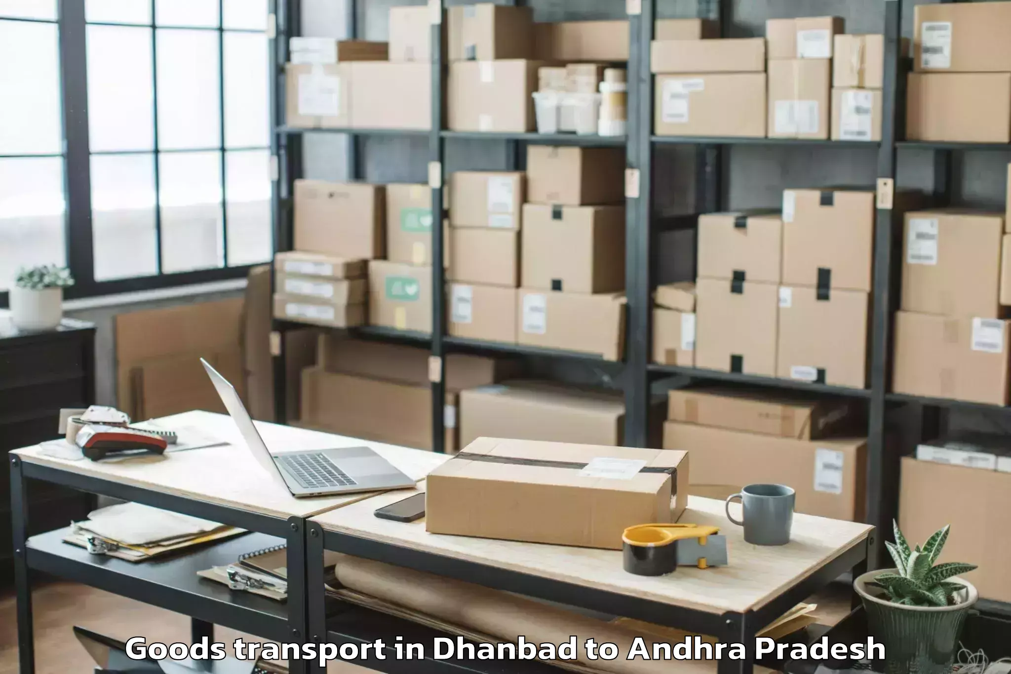 Book Dhanbad to Undrajavaram Goods Transport Online